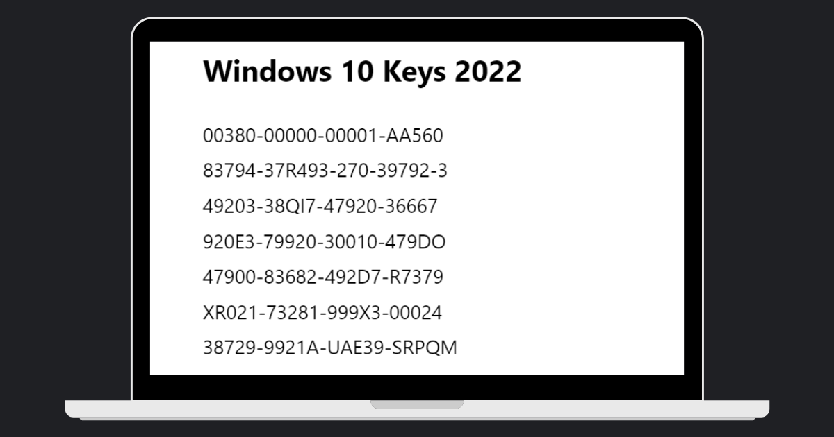 Windows-10-Keys